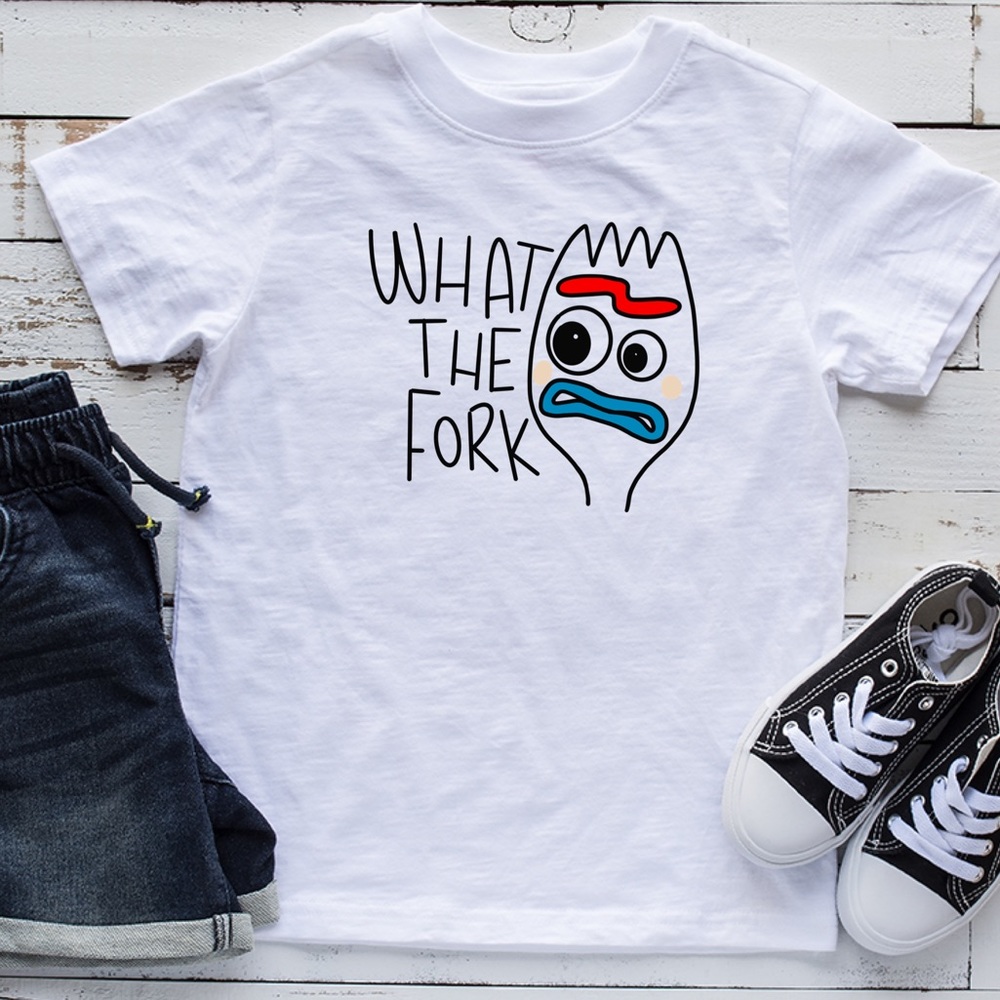 What The Fork Kids Forky T-Shirt Disney Family 2022 Shirt